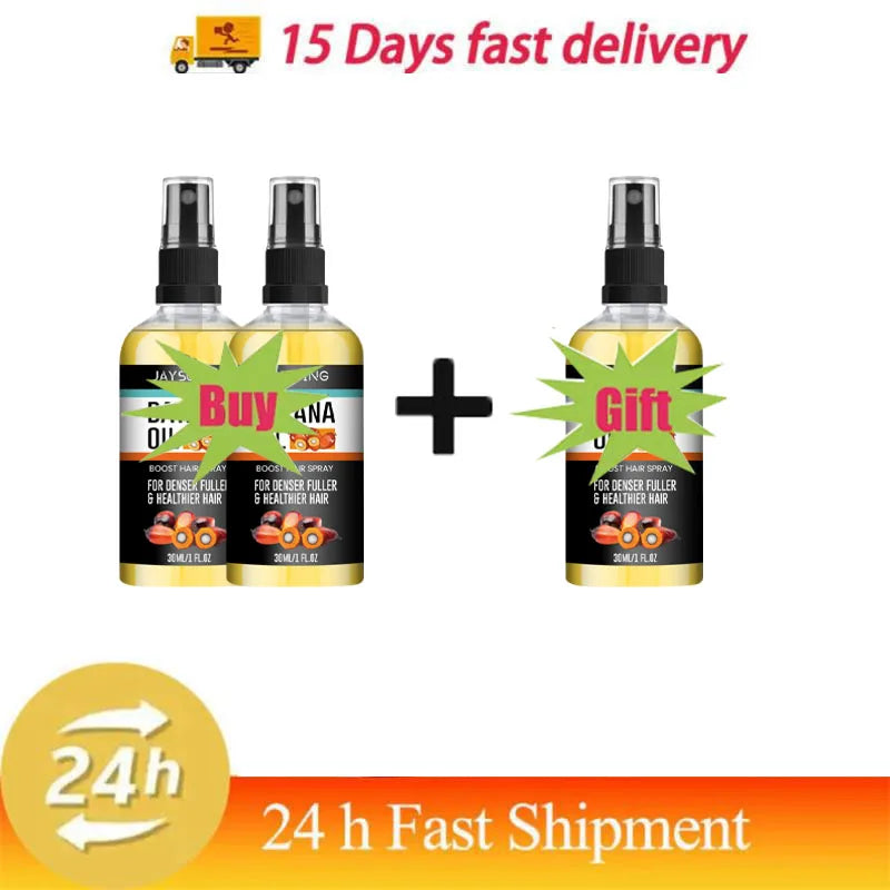 Sérum capillaire en spray à l'huile de Batana pour la croissance des cheveux, repousse rapide en 7 jours, réparation, nourrissant les racines, anti-chute, essence pour hommes et femmes, produits de soin capillaire