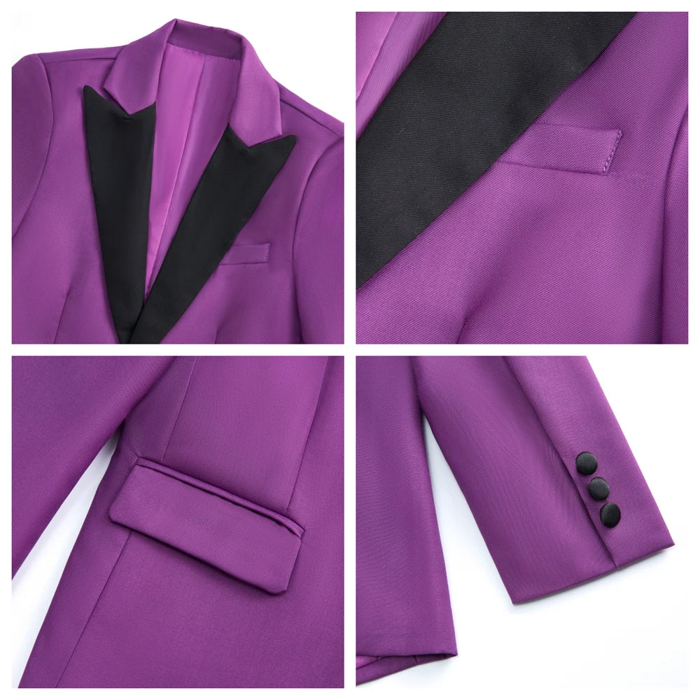 Ensemble de costume vintage 4 pièces pour garçons de 3 à 14 ans, ensemble de smoking formel pour enfants Black Peak Laple, blazer, gilet, pantalon, costume de remise de diplôme avec nœud papillon