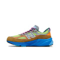 New Balance NB 990 V6 Chaussures de course unisexes basses marron/vert fluo