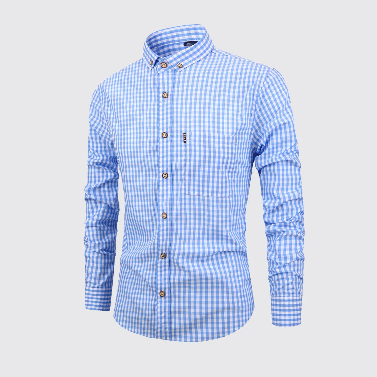 2025 nouveaux hommes coton Plaid à manches longues chemise classique Plaid chemise décontractée respirant et confortable affaires décontracté