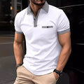 Chemises POLO pour hommes à manches courtes, boutonnées, colorées, pour le sport, vente rapide transfrontalière Amazon été
