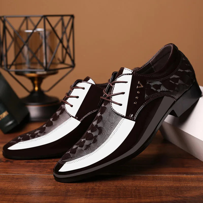 Chaussures en cuir de créateur pour hommes, chaussures provoqué d'affaires, chaussures de mariage polyvalentes, mocassins classiques pour hommes