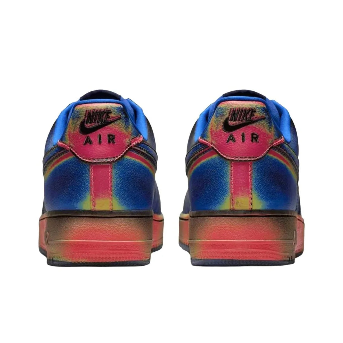 Nike Air Force 1 Chaussures de skateboard basses pour hommes Noir Bleu