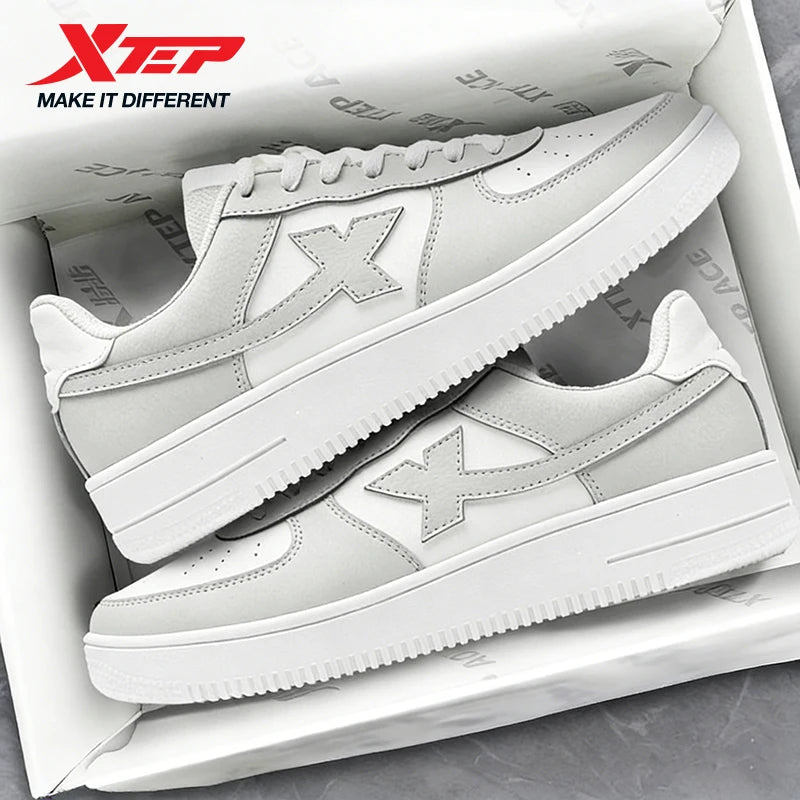 Xtep chaussures de skateboard pour hommes à la mode Style de rue mode bas semelle épaisse durabilité chaussure de Jogging confortable 874119319851