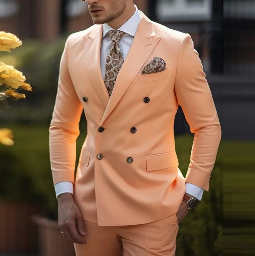 Vert armée hommes affaires Occasion formelle Tuxedos marié Groomsman fête de mariage bal mâle costume 2 pièces ensemble Blazer pantalon