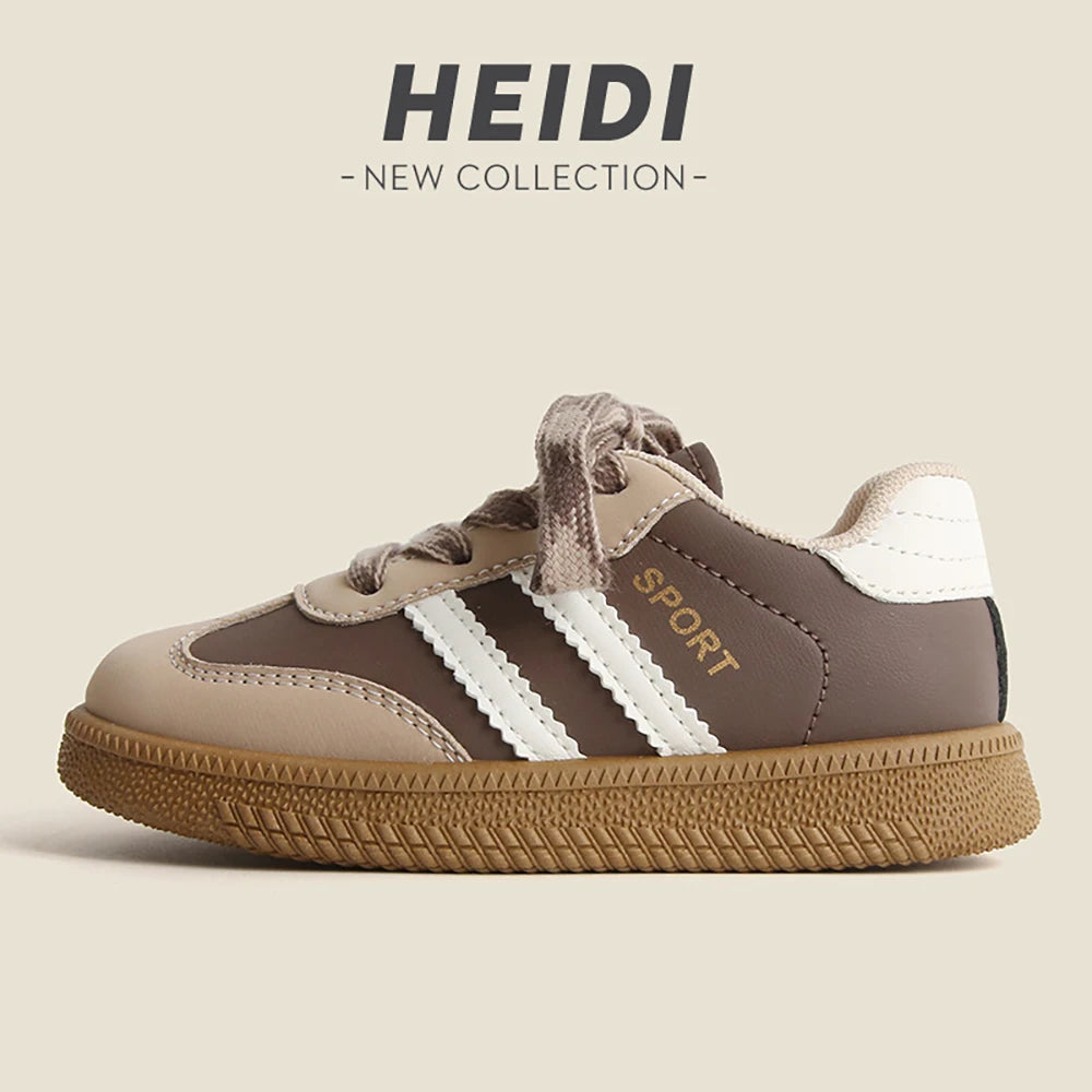 Baskets en cuir PU pour enfants, chaussures de Tennis imperméables, tendance, antidérapantes, chaussures de Sport pour enfants