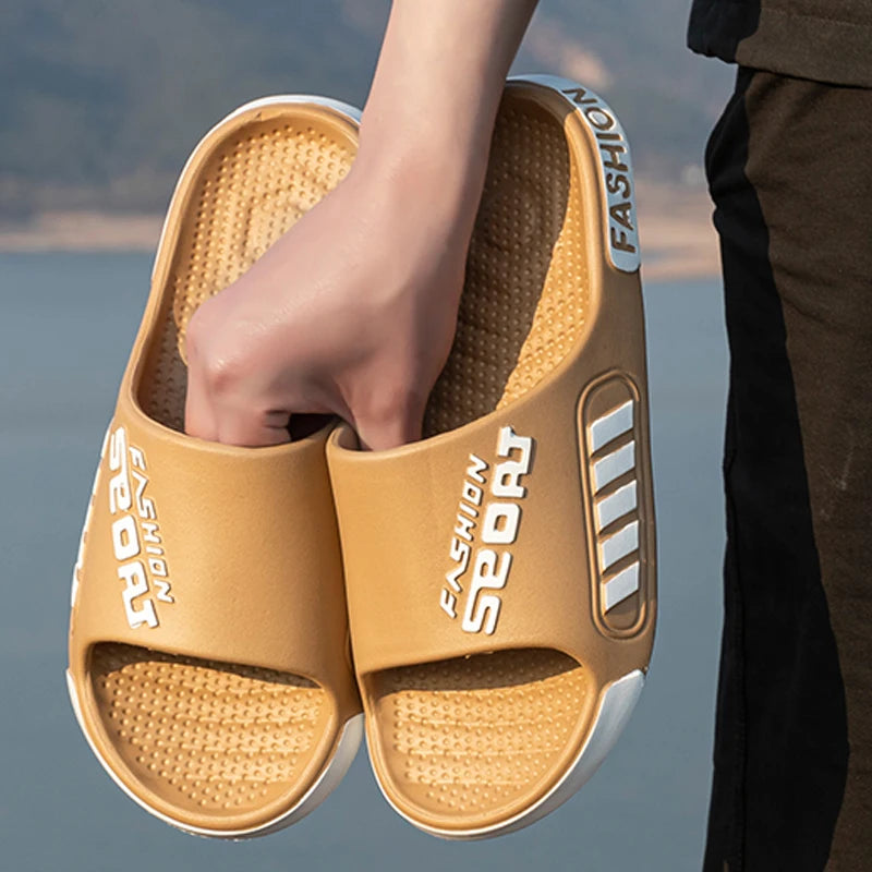 Tongs d'intérieur pour femmes et hommes avec semelles épaisses en caoutchouc pour une utilisation en extérieur, adaptées à un usage domestique et fonction antidérapante Eva