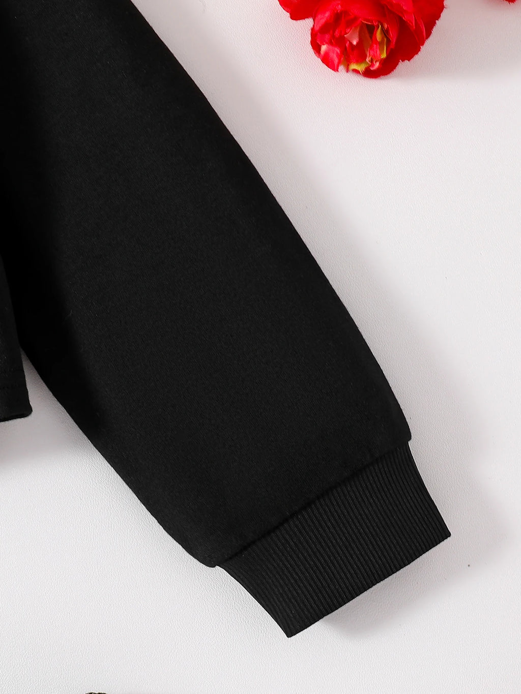 Ensemble 2 pièces décontracté pour filles, chemise à revers noir, manches longues, lettres imprimées, jupe à carreaux, nouvelle collection printemps automne