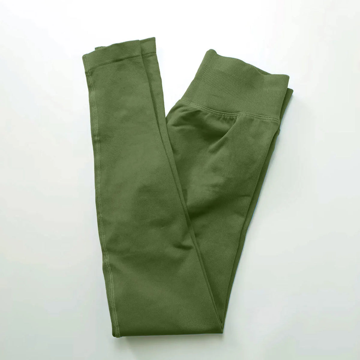 NCLAGEN Leggings de yoga pour femme, pantalon de sport sans couture, avec bande côtelée basse, vêtements de gym, tenue de fitness, collants effet scrunch bum