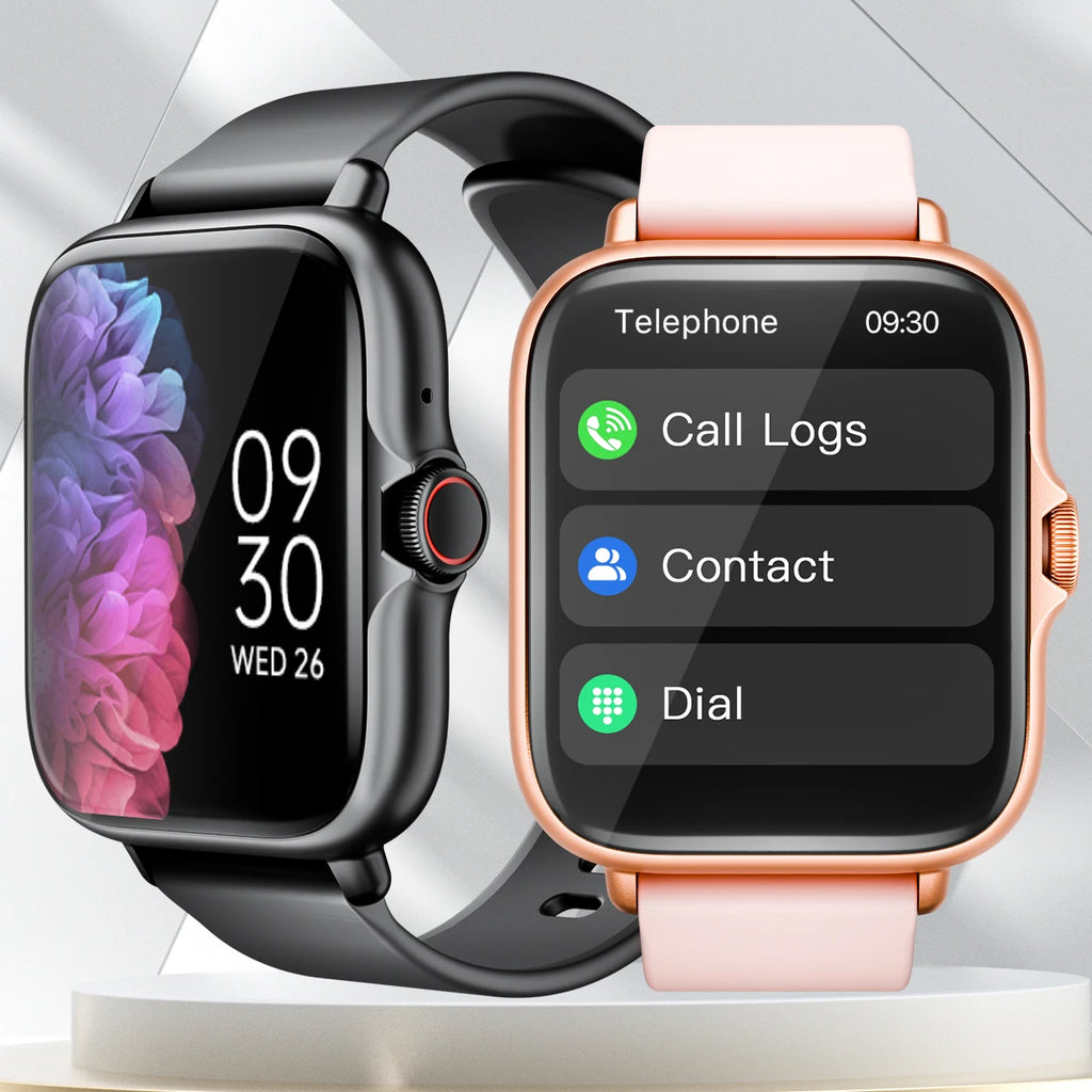 Montre intelligente étanche avec podomètre pour iPhone et Android, réponse à un message, surveillance du sommeil, informations et diag, sport, en effet, 1.83