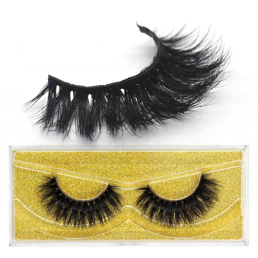 FOXESJI cils 3D vison cils populaire naturel long moelleux dramatique Extension de cils maquillage cils complet faux cils