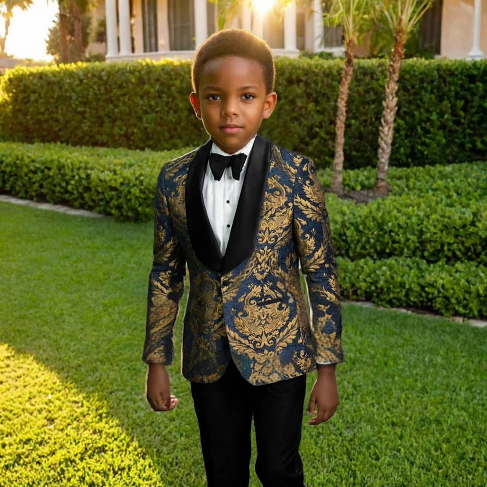 Ensemble 2 Pièces Blazer et Pantalon pour Garçon, Tenue Classique de Haute Qualité pour ixd'Anniversaire, Costume à Coupe Régulière pour Enfant, Porteur d'Anneau de Mariage, Nouvelle Collection