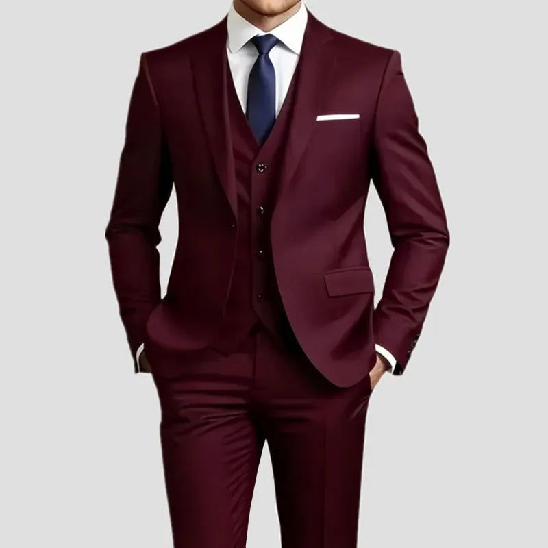 Ensembles de costumes élégants pour hommes - Ensemble de smoking coupe cintrée pour mariages et occasions formelles, costume noir