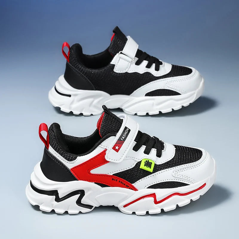Baskets d'été en maille respirante pour garçons, chaussures de Tennis d'extérieur antidérapantes pour enfants, Sport, course à pied, taille 28-39