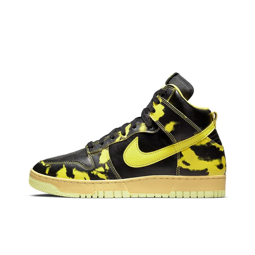 Nike Dunk High 1985 Chaussures de skateboard unisexe à tige haute Jaune/Noir