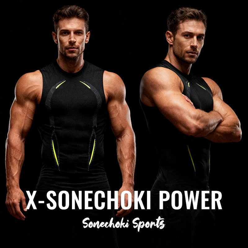 Débardeur de compression sans manches pour homme, vêtement de sport Dry Fit imprimé, idéal pour la gym, le fitness et la musculation