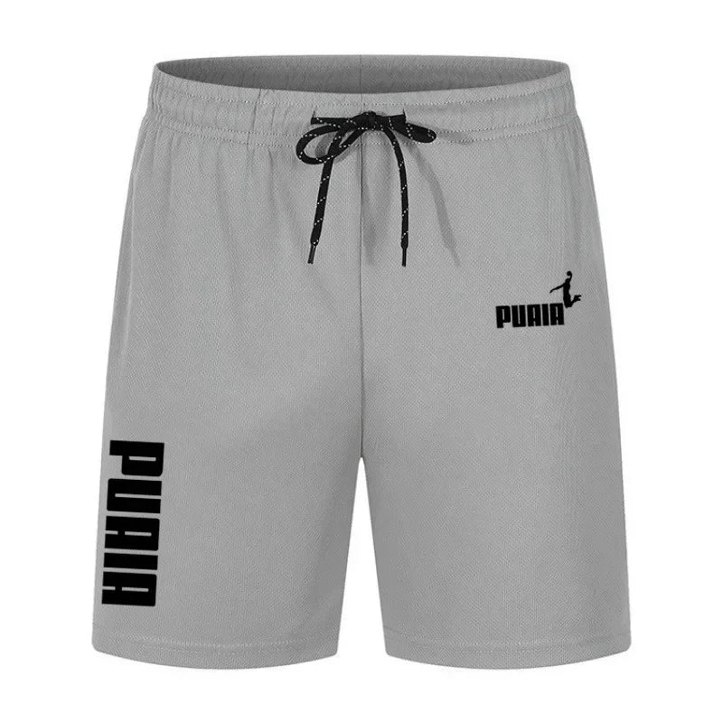 Shorts d'été 2026 pour hommes – Nouveaux shorts de sport décontractés en polyester respirant avec cordon élastique pour le basketball et la course à pied