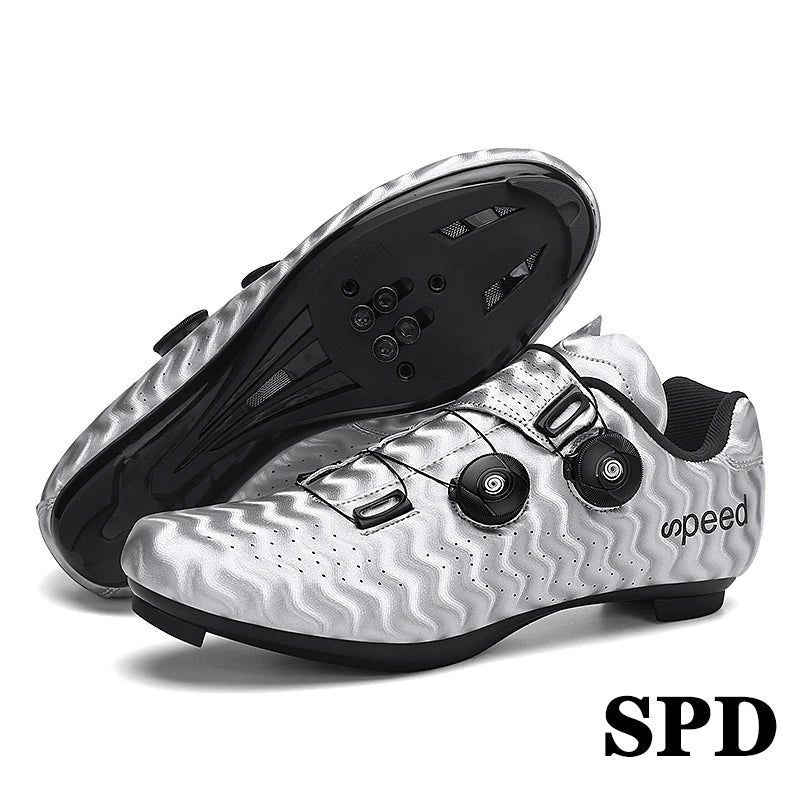 Chaussures de cyclisme professionnelles pour hommes et femmes, chaussures de compétition de cyclisme sur route, respirantes, l'offre elles dures, booster, verrouillage, éventuelles D