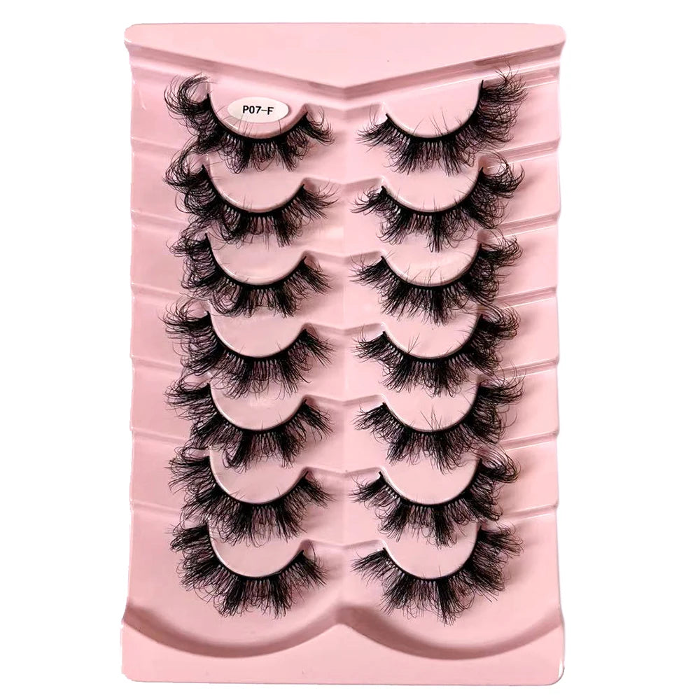 Classique 3D Volume Faux cils de vison aspect naturel moelleux Faux cils vaporeux oeil de chat cils moelleux 3D cils de vison