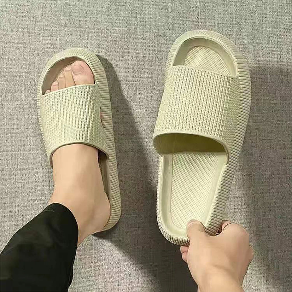Pantoufles Step on the Sense of Shit, vêtements d'été pour la maison, chaussures antidérapantes à semelles souples, pantoufles simples Eva pour hommes