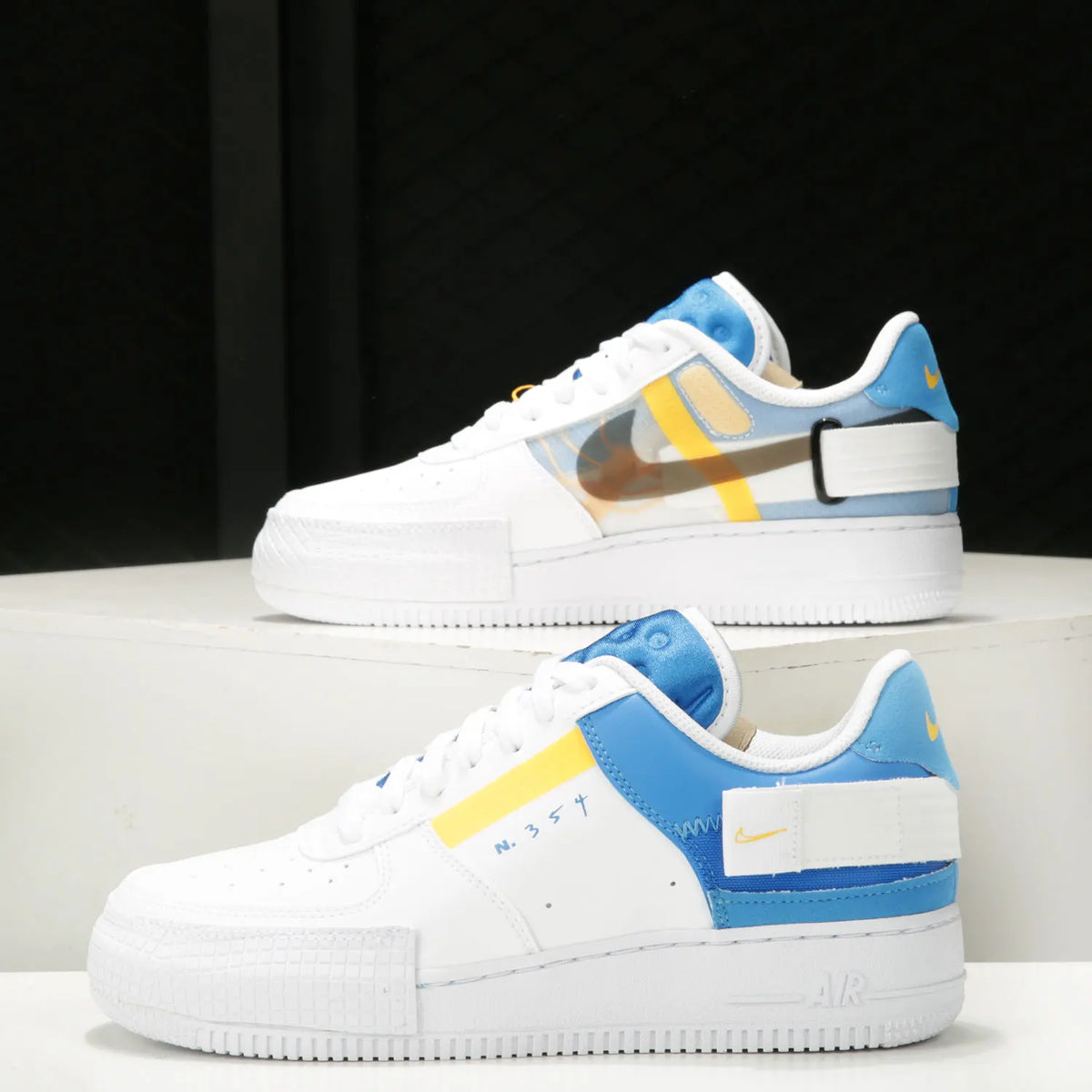 Nike véritable AIR Force 1 chaussures de sport décontractées à la mode pour hommes et femmes CK6923-101