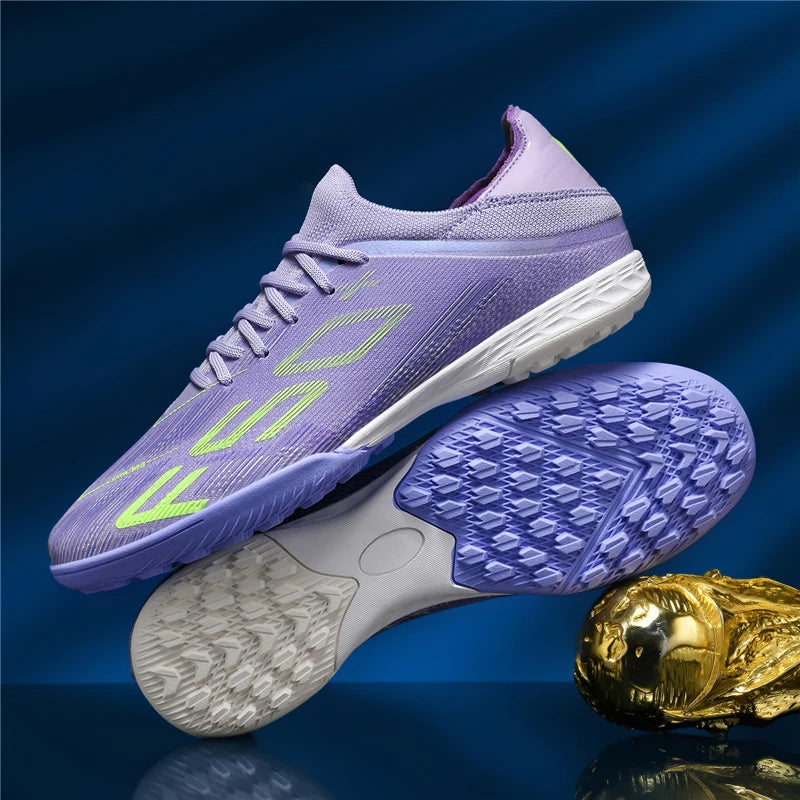 Nouvelles chaussures de football pour hommes, antidérapantes, pour futsal en salle, crampons pour terrain gazonné, baskets de haute qualité, modèle haut de gamme, très vendues, pour l'extérieur