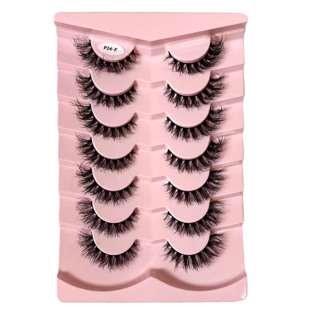Classique 3D Volume Faux cils de vison aspect naturel moelleux Faux cils vaporeux oeil de chat cils moelleux 3D cils de vison