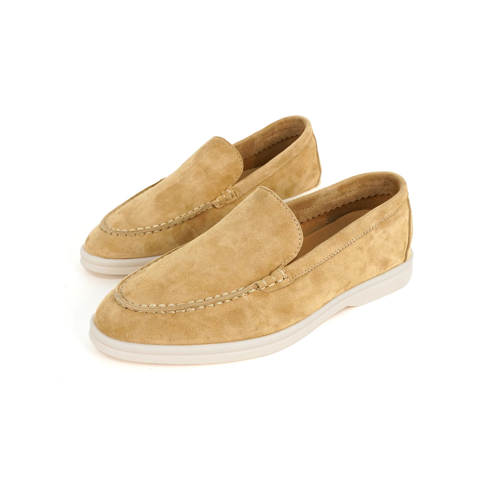 Chaussures plates de luxe en cuir pour femmes, mocassins de créateur, chaussures de marche confortables pour femmes, chaussures décontractées d'été, décontractées 44