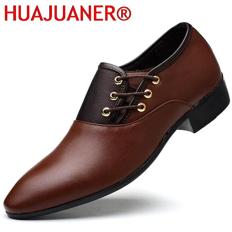 Chaussures habillées classiques pour hommes 2026, bout rond, en cuir de vachette, décontractées et élégantes, pour mariage, style Oxford, grandes tailles 38-48