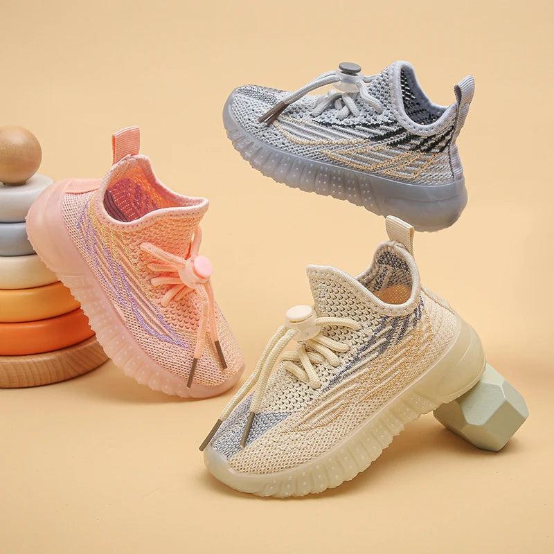 Baskets de sport légères en maille respirante pour enfants et adolescents, idéales printemps-automne, pour garçons et filles