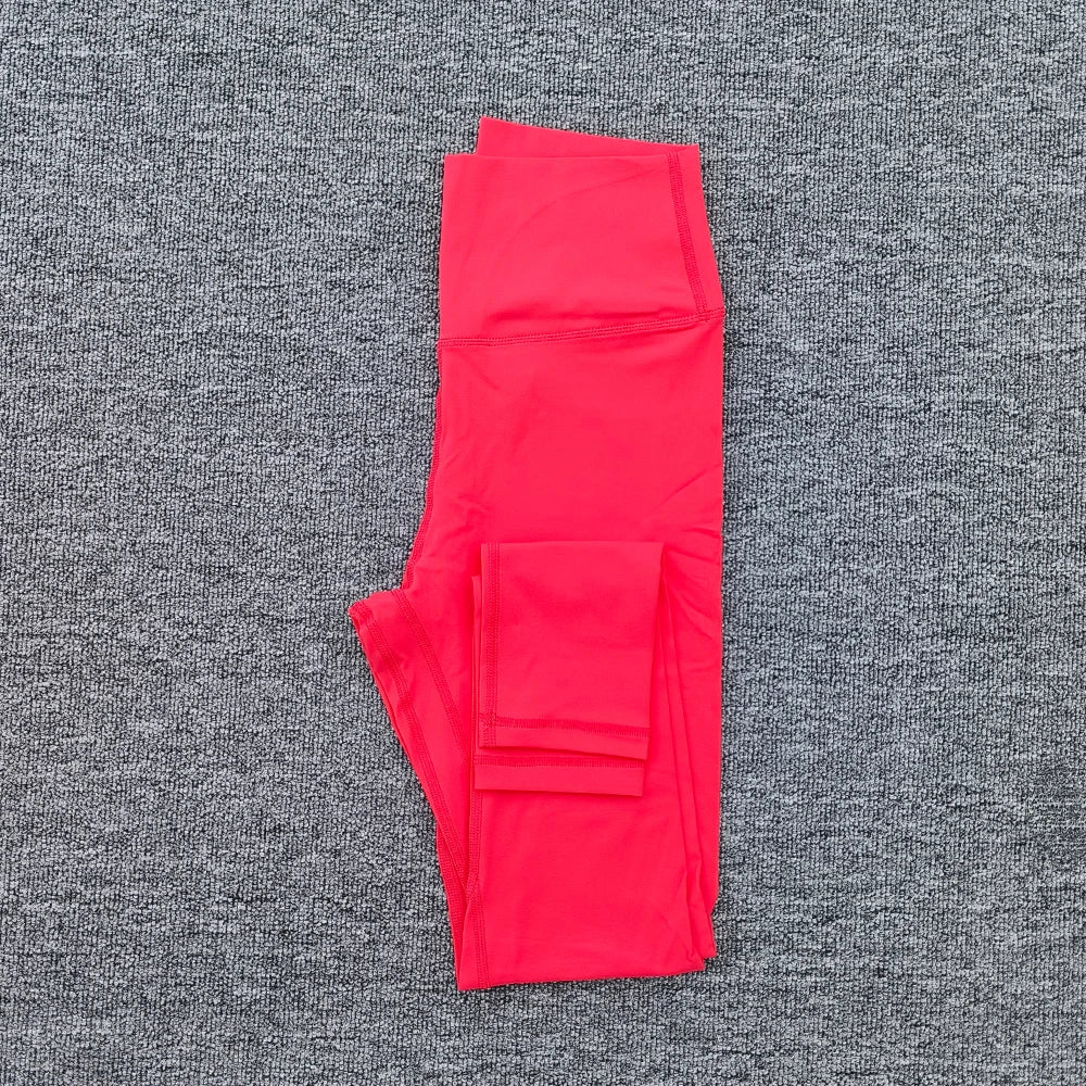Legging de Yoga taille haute pour femmes, couleur unie, grande taille, pantalon de Sport, entraînement complet, jogging25, poche interne athlétique douce, 2.0