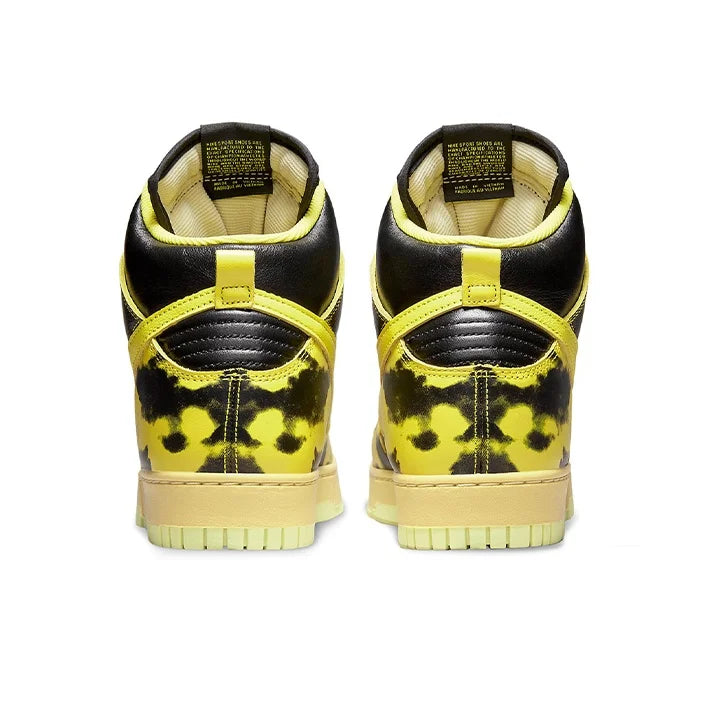 Nike Dunk High 1985 Chaussures de skateboard unisexe à tige haute Jaune/Noir