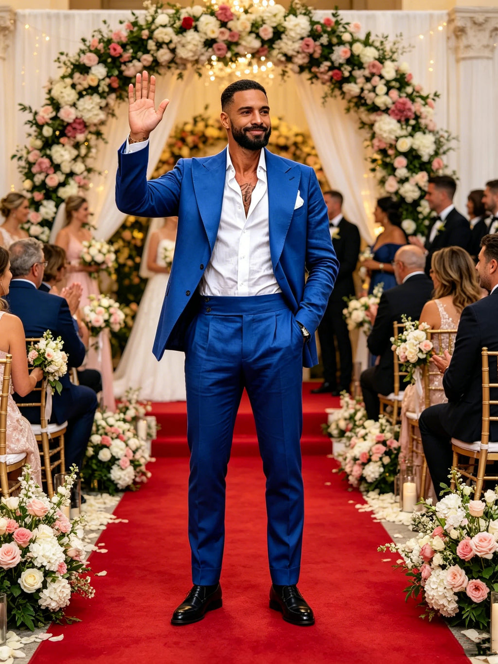 Ensemble de costume en lin 2 pièces pour homme – Coupe ajustée décontractée légère pour l'été – Blazer et pantalon pour la plage, mariage, bal de promo, soirée
