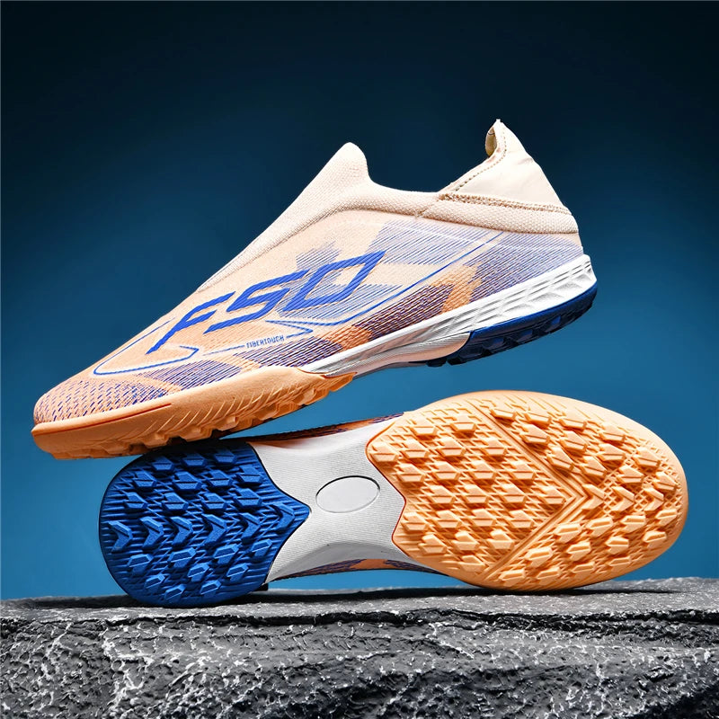 Chaussures de football pour hommes et femmes, crampons FG/TF, bottes de football originales professionnelles, pour entraînement sur gazon et en salle, baskets unisexes antidérapantes