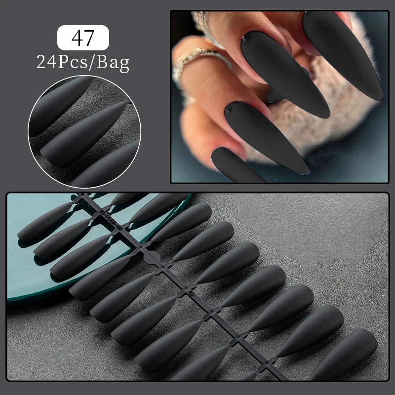 24 pièces/ensemble blanc français presse sur faux ongles couverture complète artificielle portable ongles conseils de beauté nu français blanc faux ongles Art