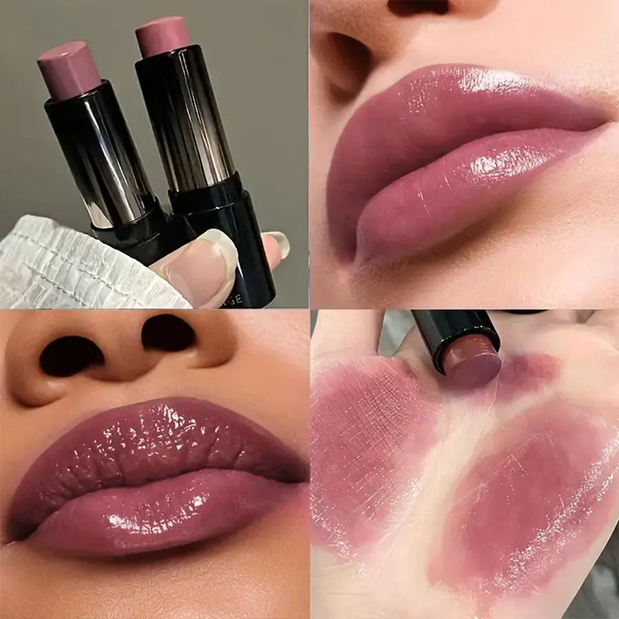 Rouge à lèvres rouge marron, imperméable, miroir hydratant, brillant à lèvres, maquillage naturel longue durée, cadeau de saint valentin