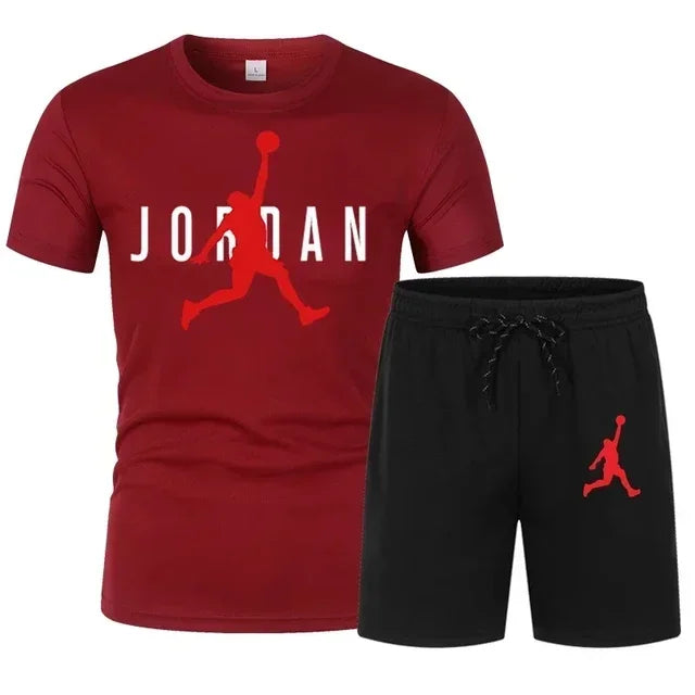 Été populaire hommes T-shirt + short costume hommes sport costume impression décontracté mode à manches courtes T-shirt ensemble hommes Joggers costume ensemble