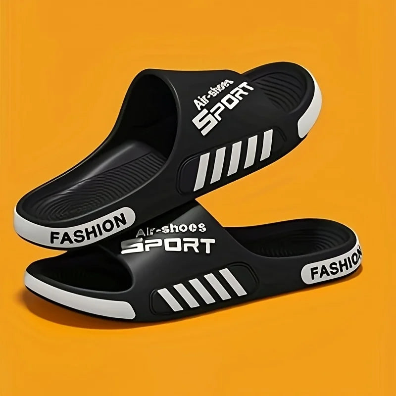 Pantoufles d'extérieur de Style Sport pour hommes, antidérapantes, légères, pour la maison et la plage, chaussures confortables pour usage extérieur