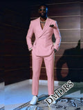 Ensemble de costume rose élégant pour hommes 2 pièces pour mariage ensemble de costume formel pour hommes d'affaires ensemble de costume élégant pour hommes de bureau