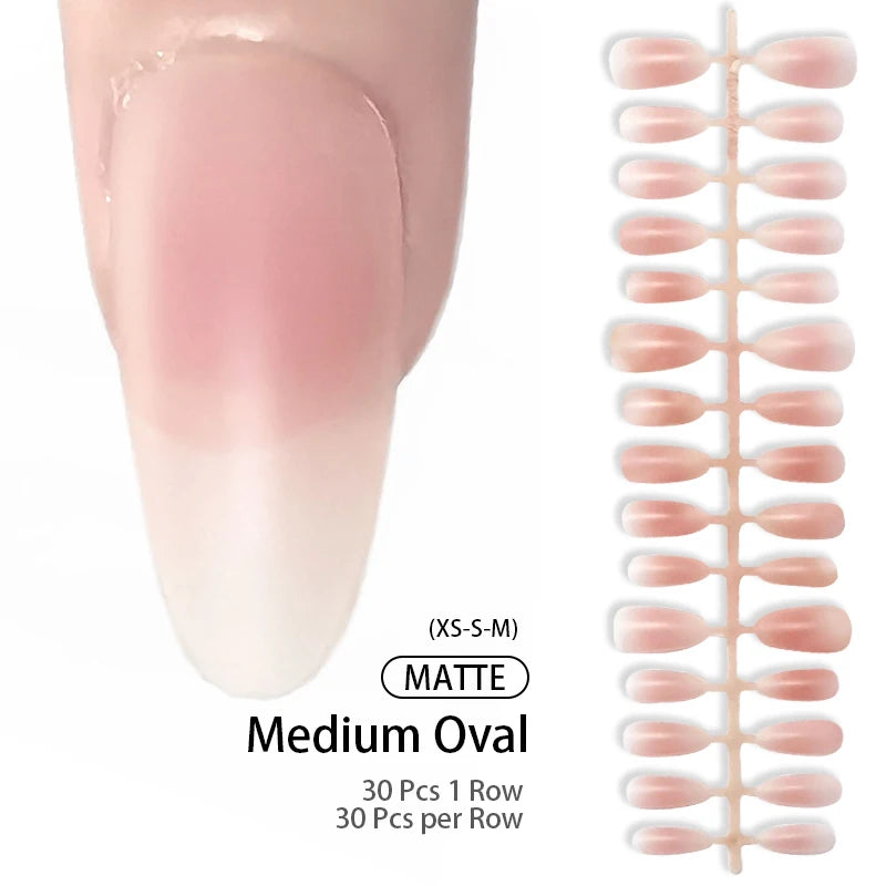 24 pièces/ensemble blanc français presse sur faux ongles couverture complète artificielle portable ongles conseils de beauté nu français blanc faux ongles Art