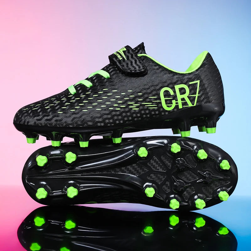 Nouvelles chaussures de football pour hommes et enfants, crampons professionnels antidérapants ultralégers pour garçons, chaussures de match de football, chaussures d'entraînement, livraison directe