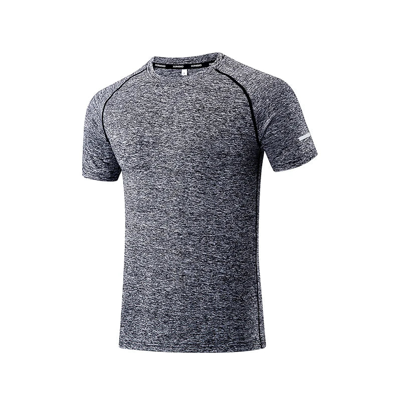 Chemises de course pour hommes, maillots de football, t-shirts de sport réfléchissants, hauts de jogging athlétiques à séchage rapide, vêtements de sport pour la gym et l'entraînement