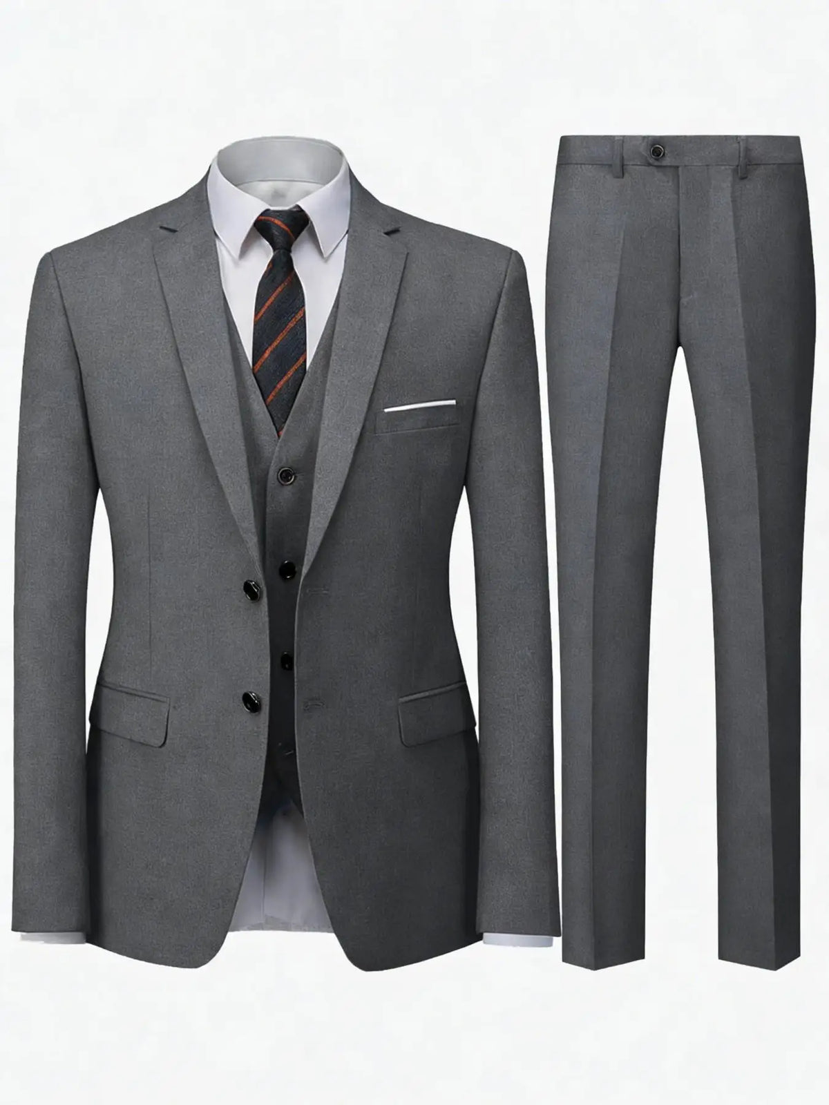 Ensemble de costume 2 pièces bordeaux pour homme (blazer + pantalon uniquement, gilet non inclus), veste et pantalon slim fit pour occasions formelles, mariage ou fête