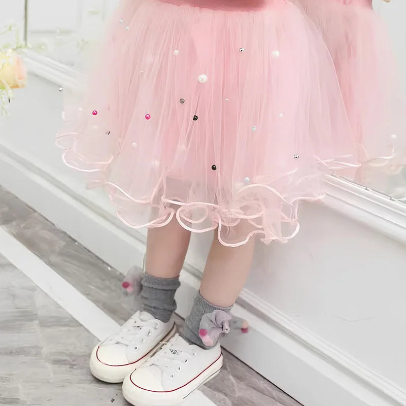 Robe Bob l'éponge pour filles, vêtements d'anniversaire pour enfants, robe de princesse de fête, T-shirt + jupe Tutu, cadeau de soirée d'été, 2 pièces/ensemble