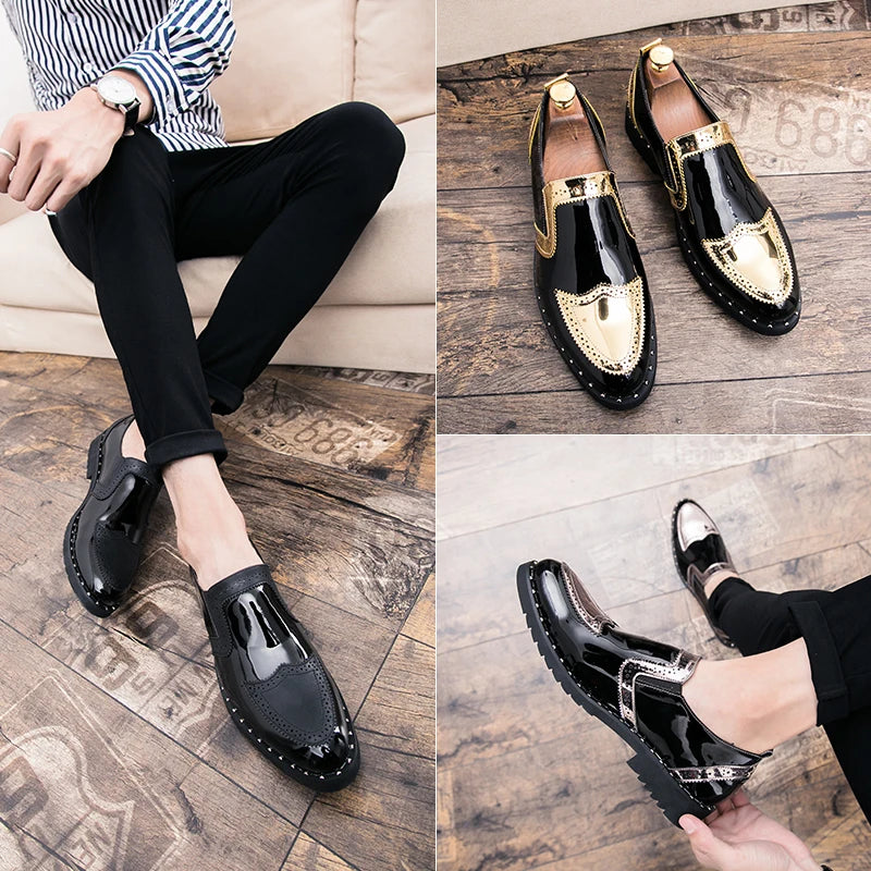 Taille 38-48 classique hommes mocassins hommes décontracté confortable à la mode petites chaussures en cuir européen américain élégant marque chaussures