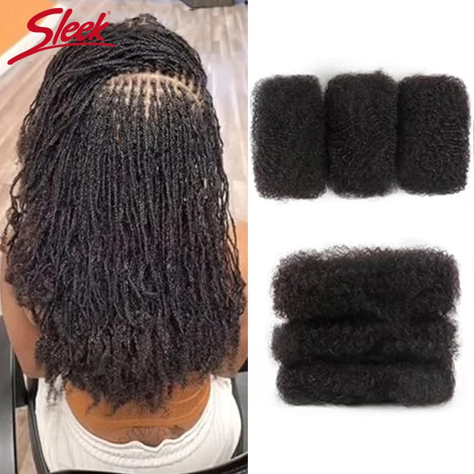 Élégant Afro crépus en vrac cheveux humains pour tressage torsion péruvien QVR Remy cheveux en vrac pour Dreadlock couleur naturelle tresses africaines cheveux