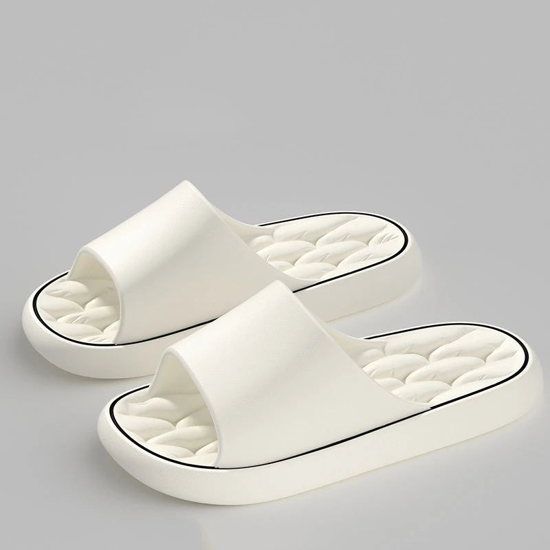 Pantoufles d'été de grande taille pour hommes, sandales légères pour la maison et la salle de bain, antidérapantes, semelle souple en EVA, chaussures de plage pour couple