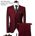 Costumes pour hommes élégant mariage 3 pièces Blazers tenue 2 ensemble vestes gilet pantalon complet 2025 mode classique affaires formel