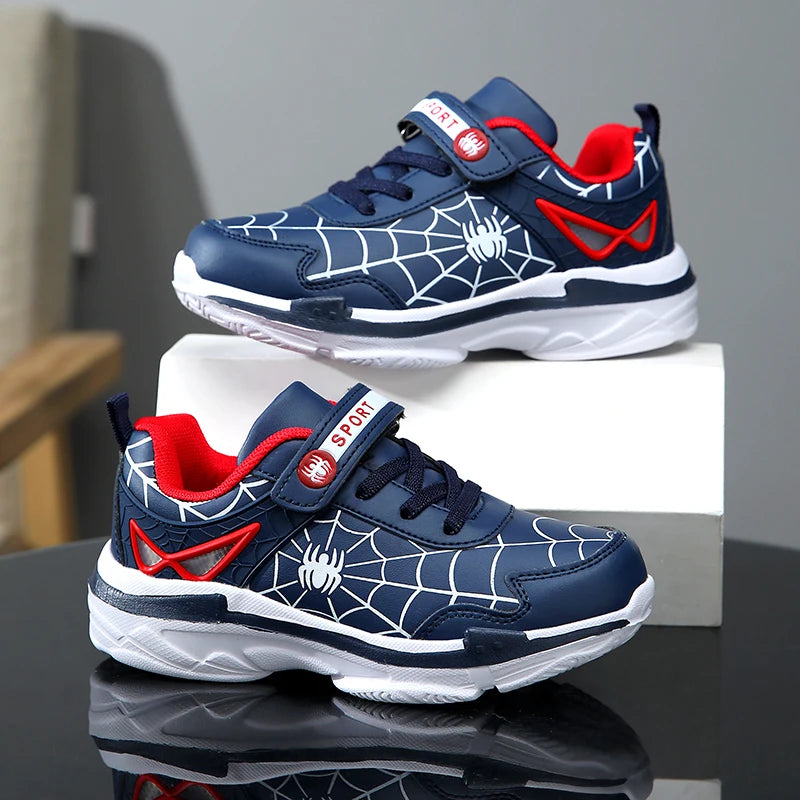 Marque enfants dessin animé araignée baskets garçons chaussures de sport confortables en plein air chaussures de Tennis antidérapantes chaussures de course légères et décontractées