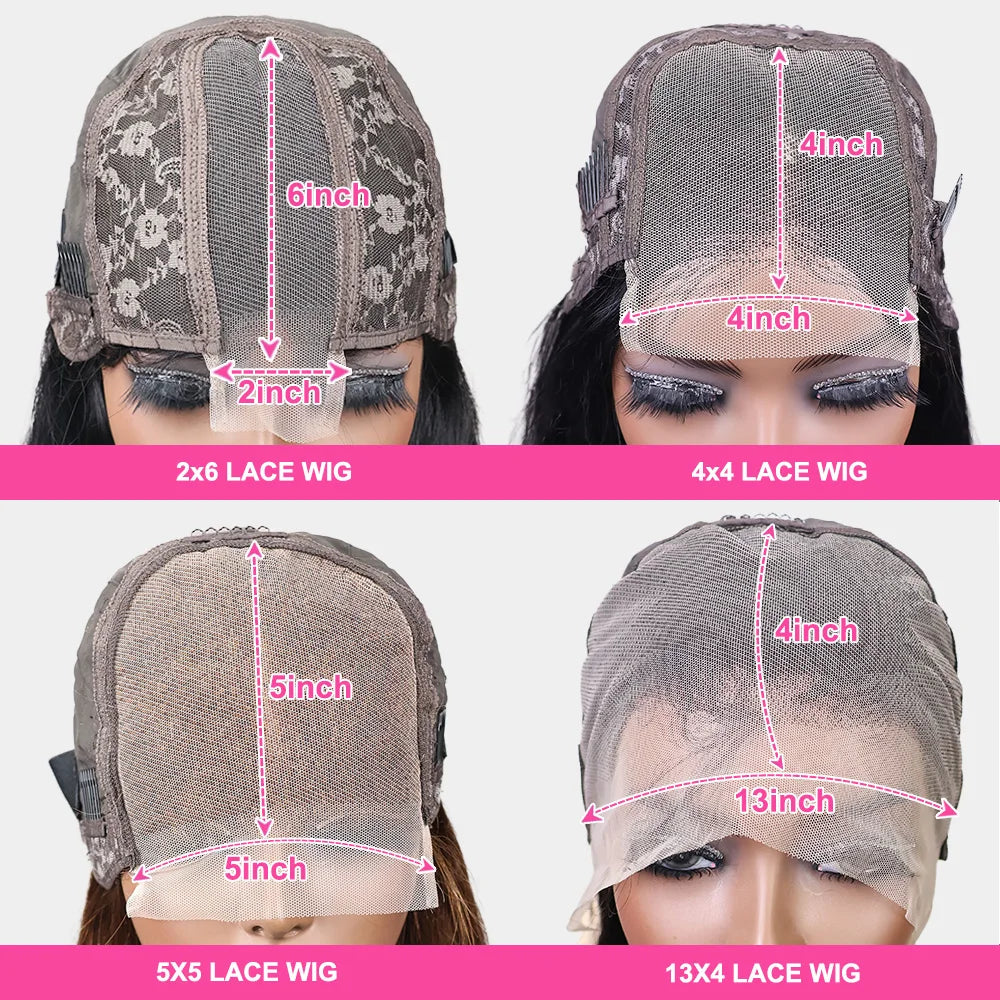 13X4 chocolat brun droite Bob perruque 4X4 soyeux droite HD dentelle frontale perruque naturel délié pré plumé cheveux humains 100% 16 pouces